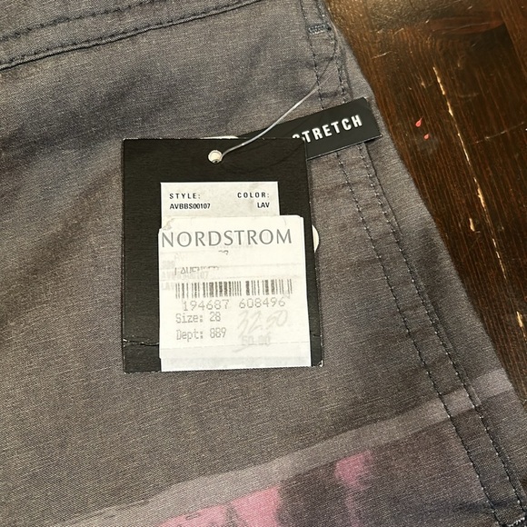 NWT RVCA Boy’s Gray Swim Trunks Size 28 - Picture 4 of 4